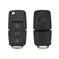 VW Autoschlüsselgehäuse 3-Tasten HU66 LED mittig