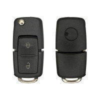 VW Autoschlüsselgehäuse 2-Tasten HU66 LED mittig
