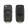 VW Autoschlüsselgehäuse 2-Tasten HU66 LED mittig