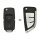 VW Autoschlüssel Upgrade für 2-Tasten LED mittig HU66