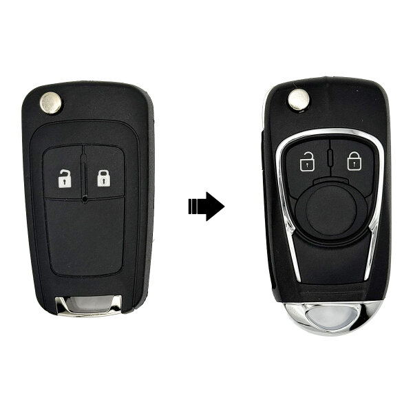 Opel Autoschlüssel Upgrade 2-Tasten HU100