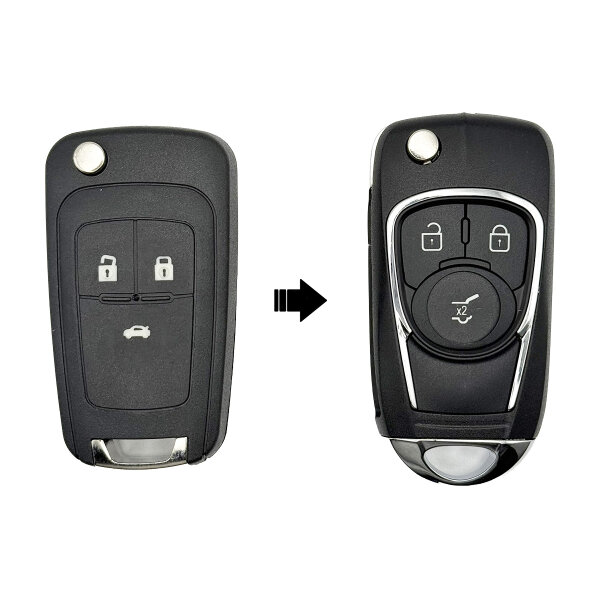 Opel Autoschlüssel Upgrade 3-Tasten HU100